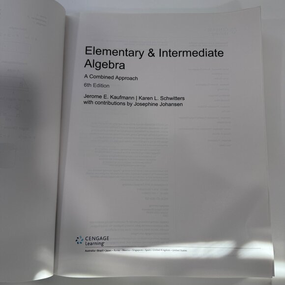 Elementary & Intermediate Algebra 6th Edition Kaufmann Schwitters 9781305008489 - Picture 3 of 6